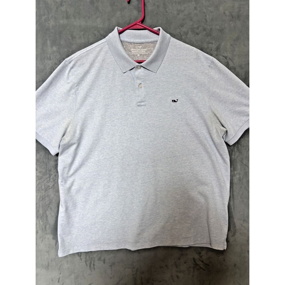 Vineyard Vines Edgartown Polo Shirt Light Blue, Short Sleeve, Size: XL - Picture 2 of 7
